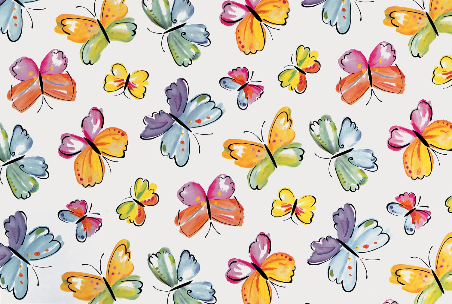 Dekorfolie 346-0377  Sommerfugler45cm x 2m