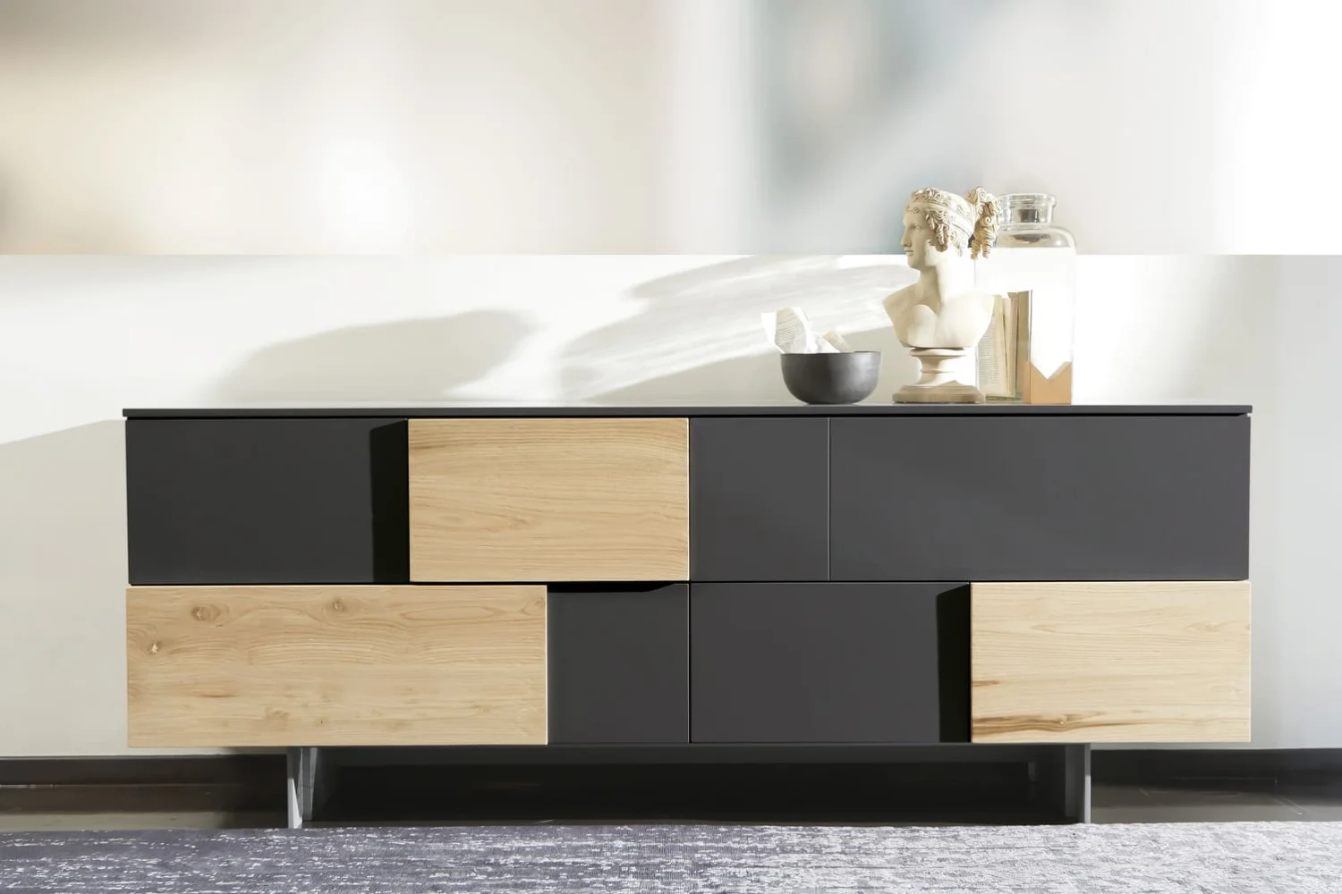 Dekorfolie 346-0675  Antrazitt RAL 7012 matt 45cm x 2m