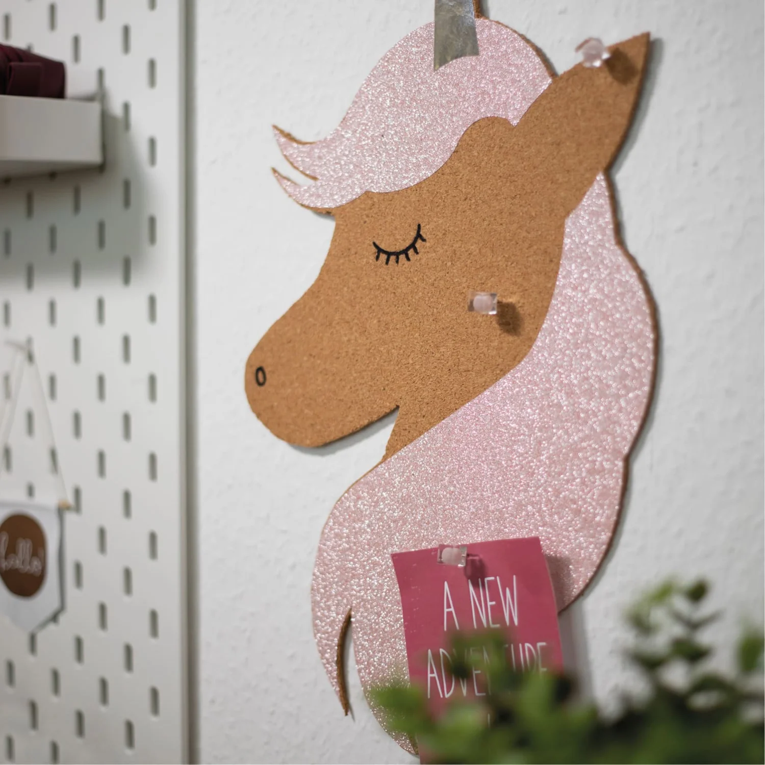 Dekorfolie 341-8013  Glitter rosa 67,5cm x 2m