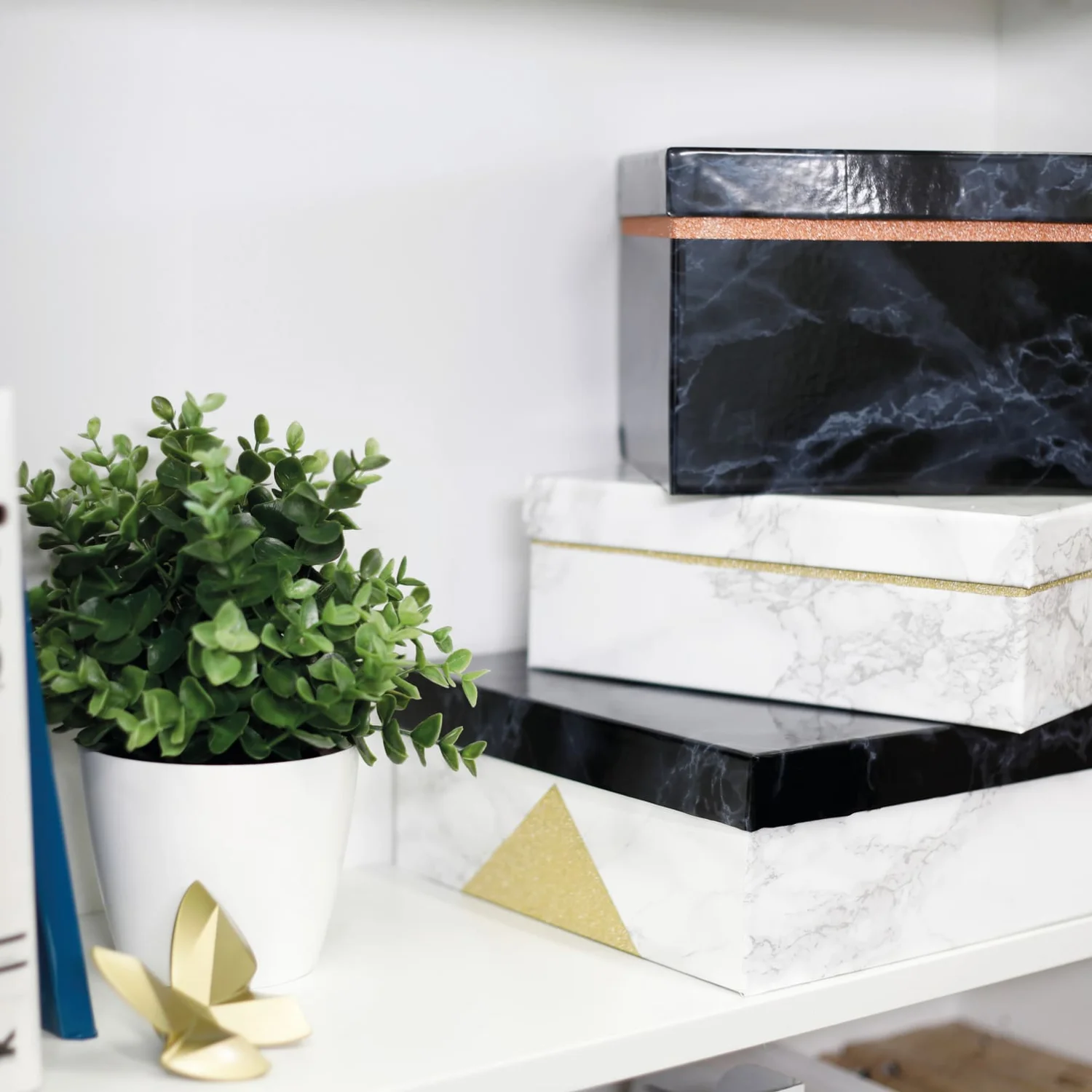 Dekorfolie 346-8027  Marmor svart 67,5cm x 2m