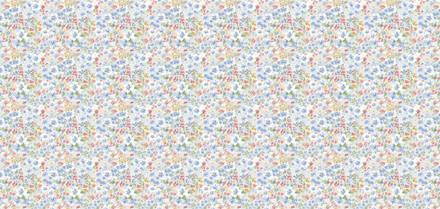 Dekorfolie 346-0102  Romantikk blomster 45cm x 2m