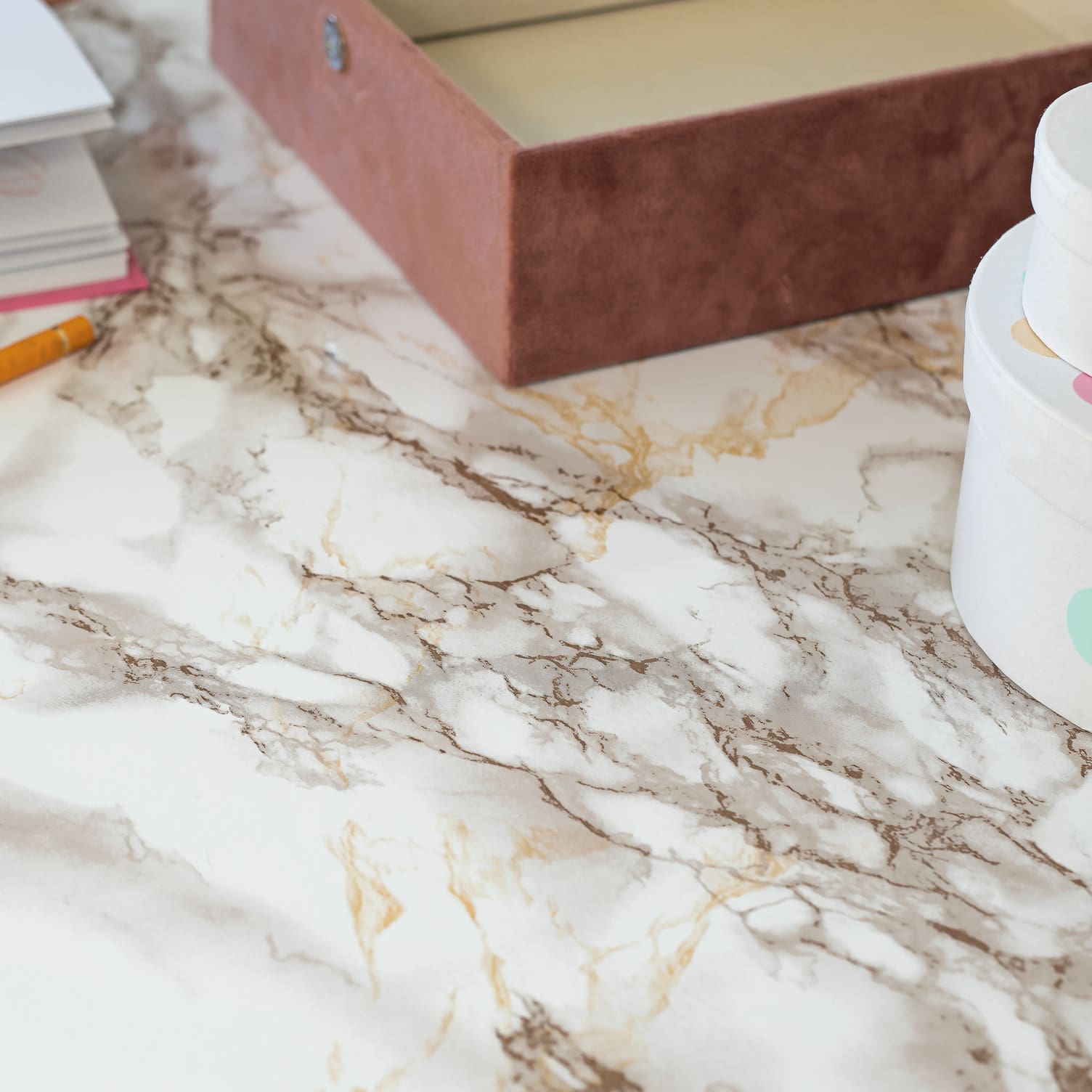 Dekorfolie 346-8032  Marmor Cortes brun 67,5cm x 2m