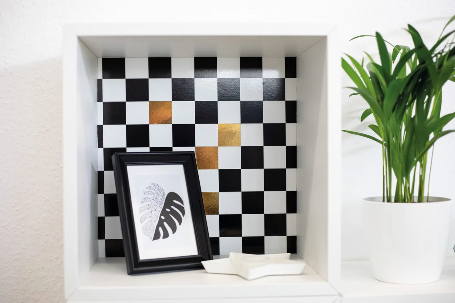 Dekorfolie 346-0356  Sjakkmønster 45cm x 2m