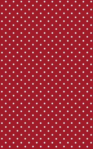Dekorfolie 346-0627  Rød hvite prikker 45cm x 2m