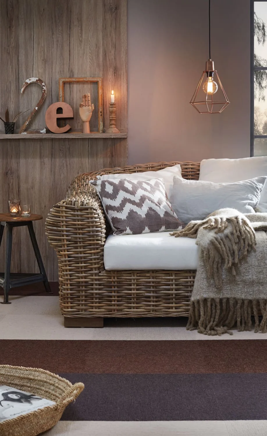 Dekorfolie 346-8104  Sanremo eik sepia 67,5cm x 2m