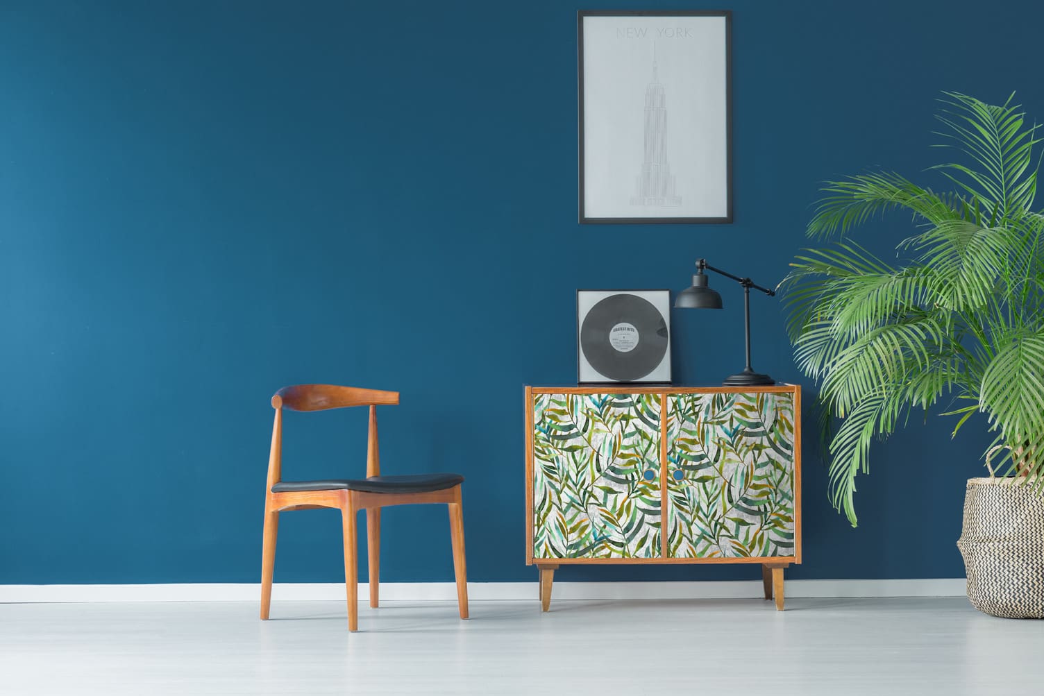 Dekorfolie 346-8185  PALMEBLAD 346-8185 67,5cm x 2m