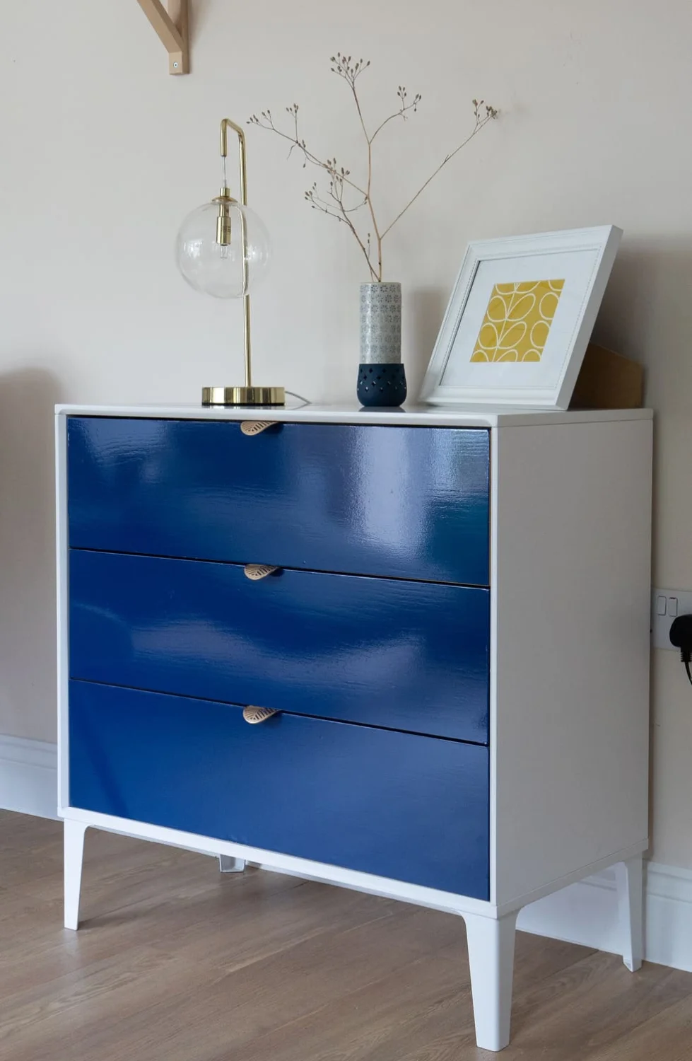 Dekorfolie 346-0689  BLÅ LAKK346-0689 45cm x 2m