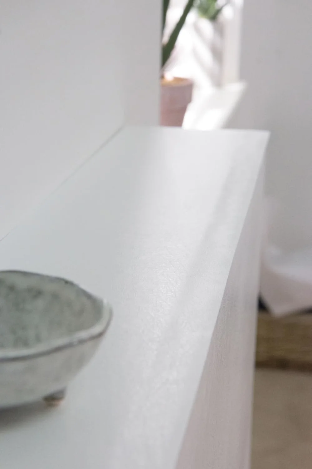 Dekorfolie 346-0530  Lær hvit 45cm x 2m