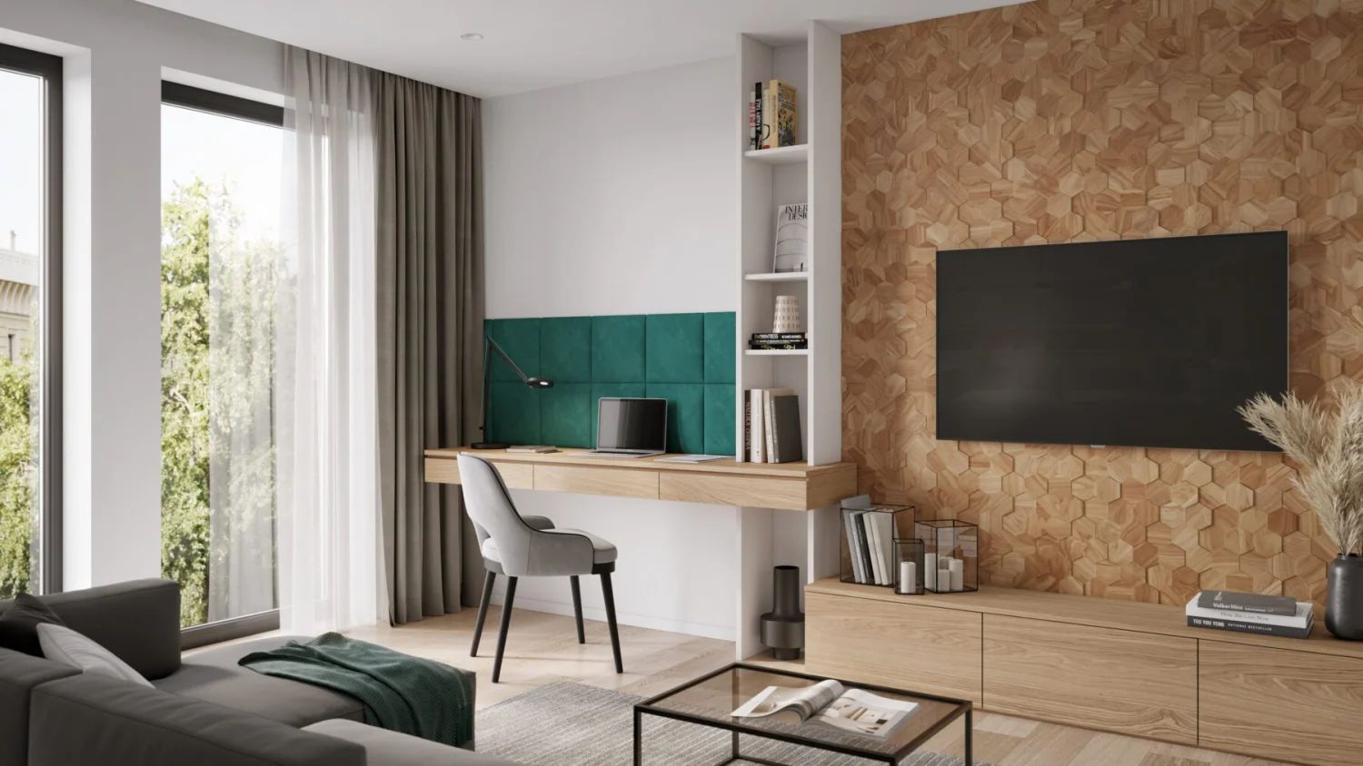 Ultrawood Hexagon Teak 22760414 (5 plater)