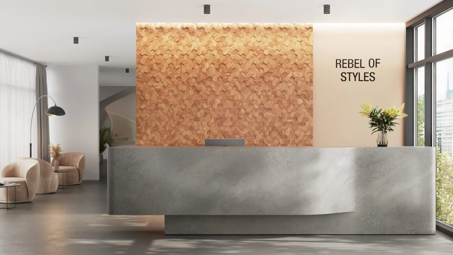 Ultrawood Hexagon Teak 22760414 (5 plater)